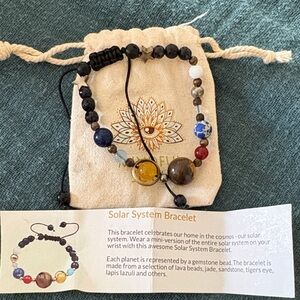 Solar System Bracelet with Gemstones